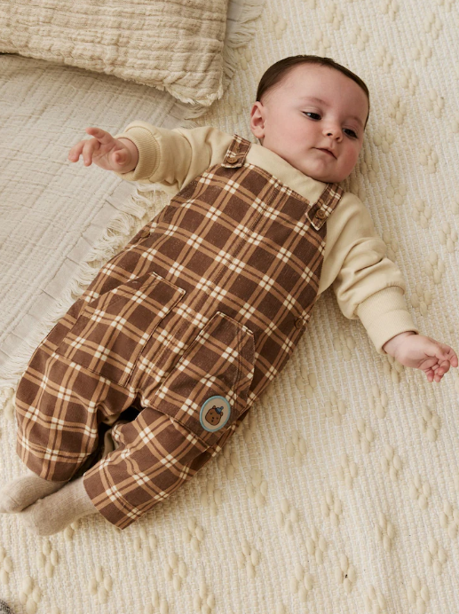 Next Dungaree with Bodysuit Set