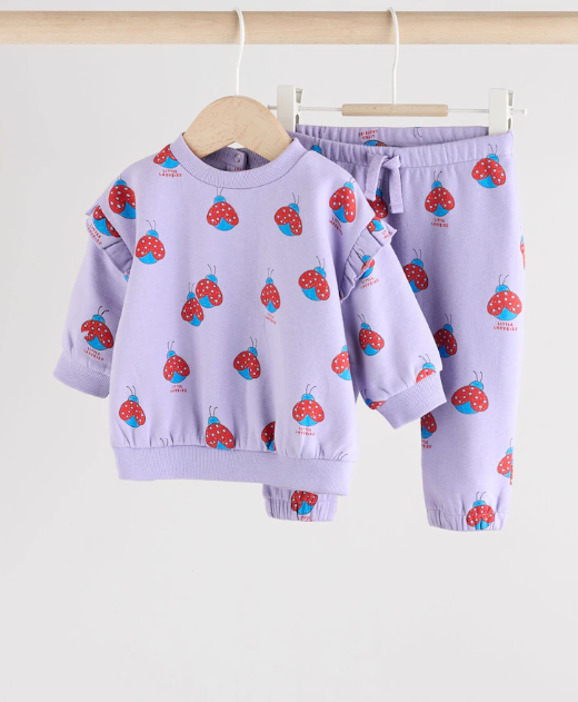 Next Ladybug Sweat Shirt and Trouser Set
