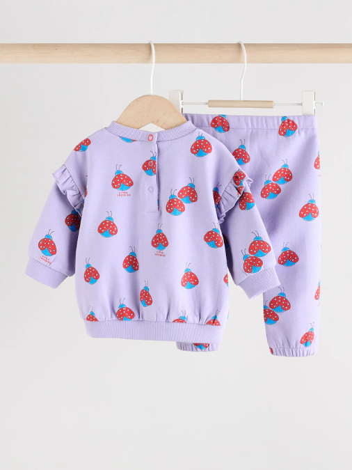 Next Ladybug Sweat Shirt and Trouser Set