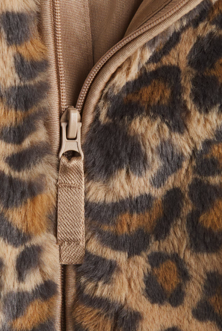 H&M Patterned Fluffy Jacket