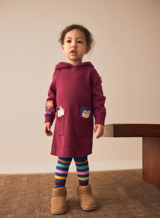 Next Pocket Jumper Dress with Pocket with Leggings