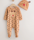 Next Velour Sleepsuit with Cap