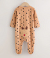 Next Velour Sleepsuit with Cap