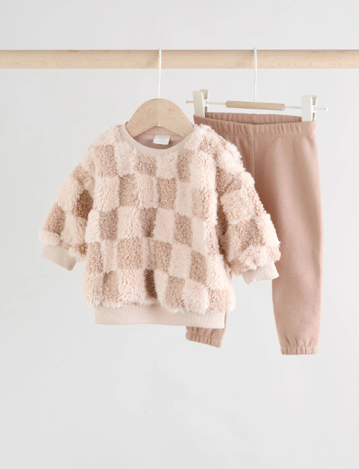 Next Sherpa Shirt and Trouser set