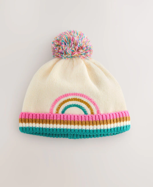 Next Knitted Rainbow Cap