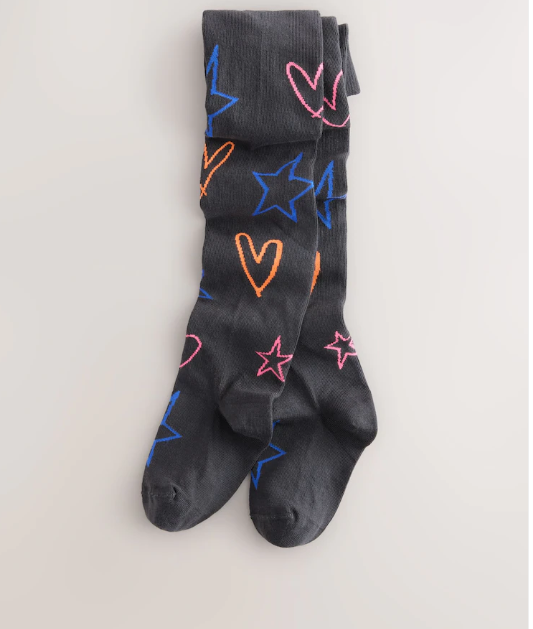 Next "Heart and Star" Print Tights