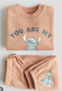 H&M "You Are My Happy Place" Sweat Shirt & Trouser Set