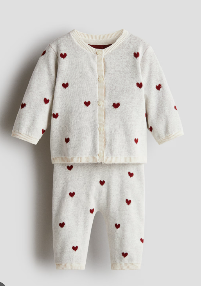 H&M Knitted Shirt & Trouser Set
