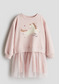 H&M Sweat Dress with Tulle Skirt