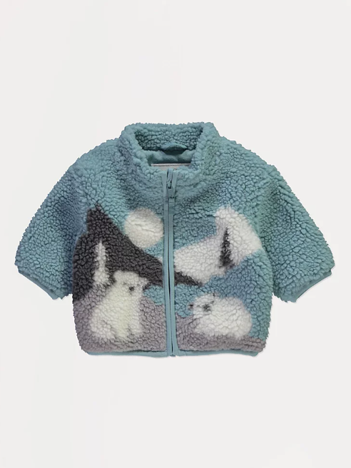 George Polar Bear Borg Fleece Zip Through Jacket
