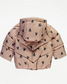 George Tan Heart Padded Hooded Coat