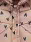 George Tan Heart Padded Hooded Coat