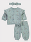 George Mouse Print Sweatshirt Trouser and Headband Set