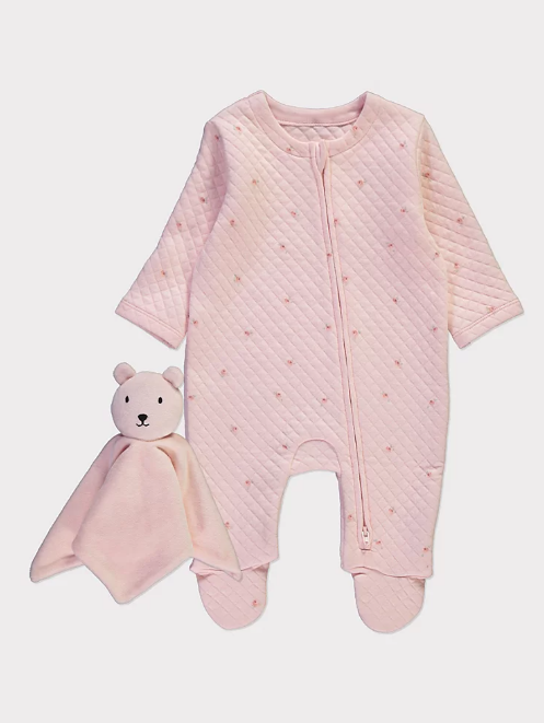 George Zip Fasten Sleepsuit and Toy