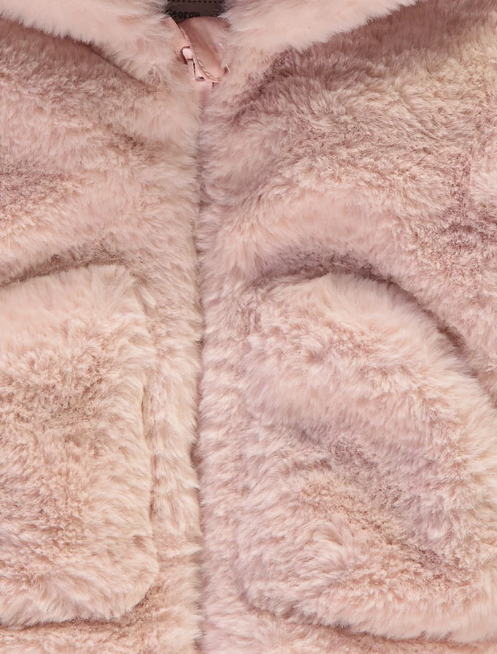 George Faux Fur 3D Ear Hood Jacket