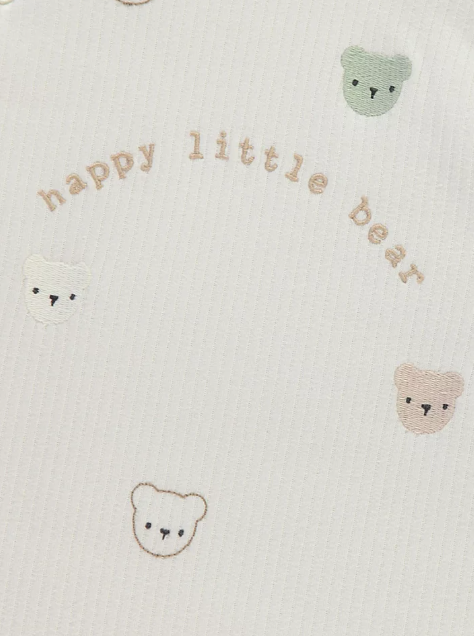 George "Happy Little Bear" Embroidery Sleeping Bag