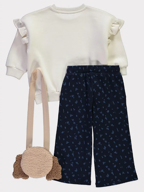 George "Autumn Walks" Sweatshirt & Trouser with Handbag