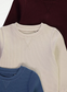 George Pack of 3 Waffle Long Sleeve Shirts