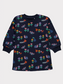 George Bug Print Long Sleeve Sweat Dress