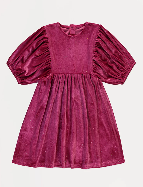 George Sparkly Short Sleeve Dress