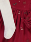 George Embroidery Dress and leggings Outfit