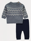 George Knitted Shirt & Trouser Set