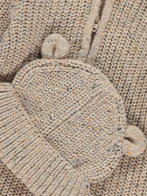 George Knitted Zip Fasten Footless Sleepsuit & Hat Outfit