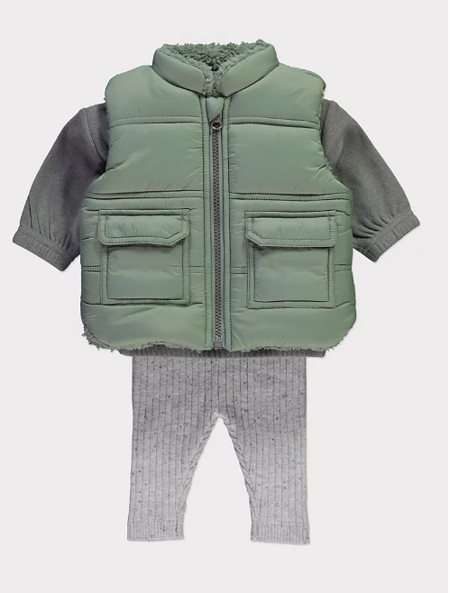 George Padded Gilet Top and Trouser Outfit