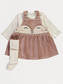 George Deer Cord Dress Bodysuit with leggings