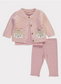 George Knitted Cardigan Ribbed Top and Frill Trouser Outfit