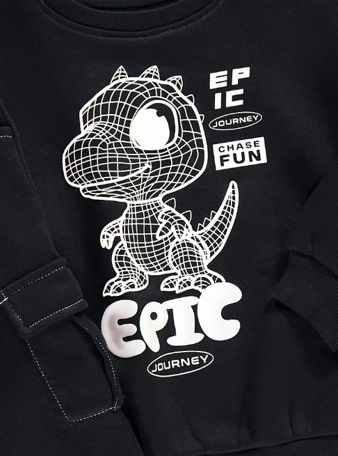 George Epic Print Sweat shirt with Trouser Set