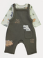 George "That's not my Dinosaur" Dungaree with Bodysuit