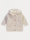 George Borg Fleece Lined Hooded Textured Cardigan