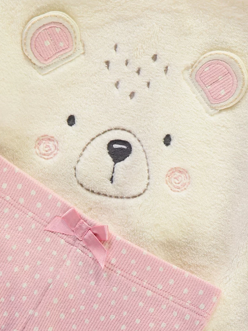 George Teddy Bear long Sleeve Fleece Shirt & Trouser Set