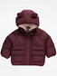 George Padded Fleece Lined 3D Ear Hooded Coat
