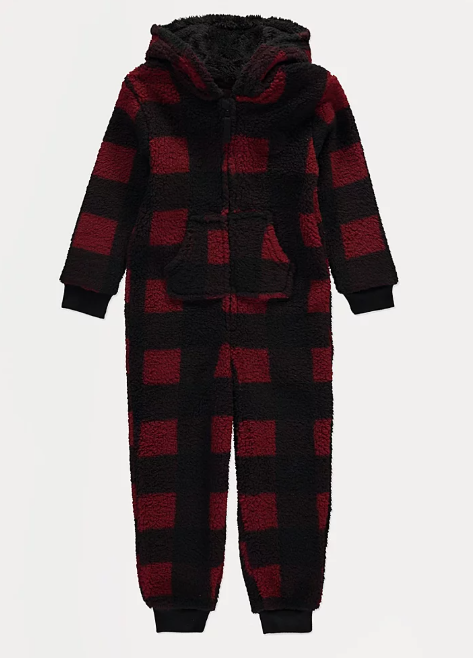 George Full Covered Borg Sleepsuit