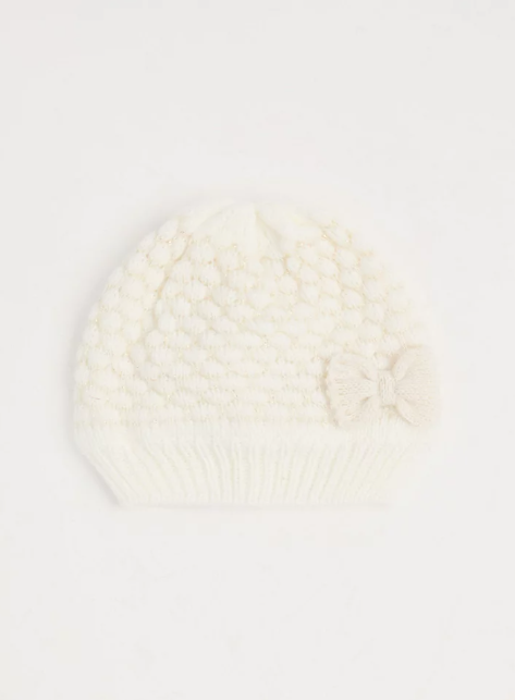 George Bow Sparkle Knitted Hat
