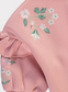 George Floral Embroidered Ruffle Sweatshirt