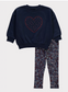 George Heart Floral Sweatshirt & Trouser Set