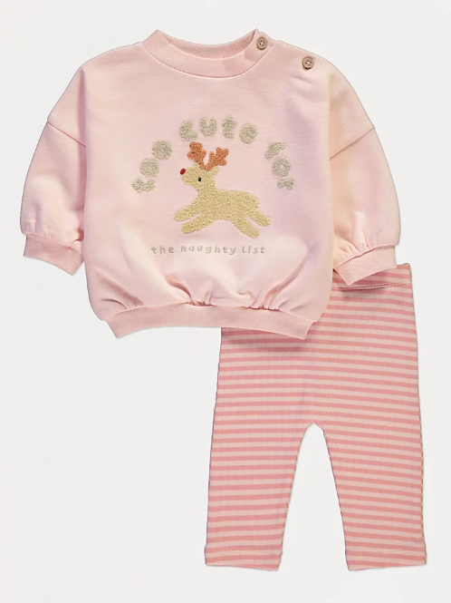 George "Too Cute" Sweatshirt & Trouser Set