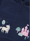 George Unicorn Castle Zip Through Hoodie