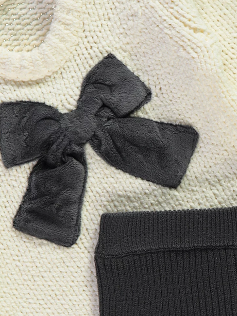 George Knitted Bow Jumper & Trouser Set