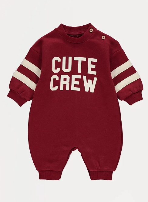 George "Cute Crew" Fleece Romper
