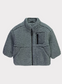 George Turquoise Borg Fleece Zip Funnel Neck Jacket