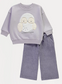 George Owl Graphic Sweat Shirt with Trouser Set