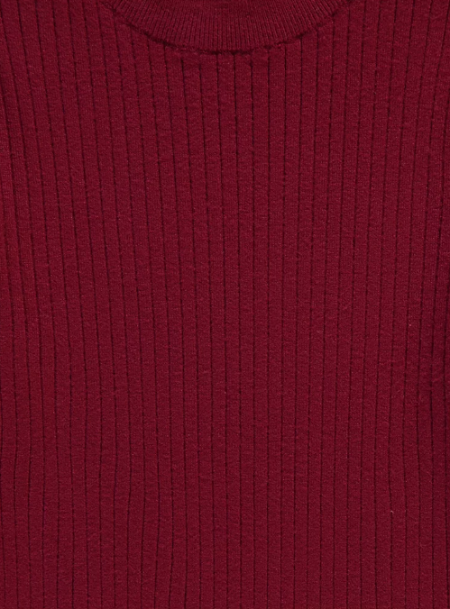 George Ribbed Funnel Neck Jersey