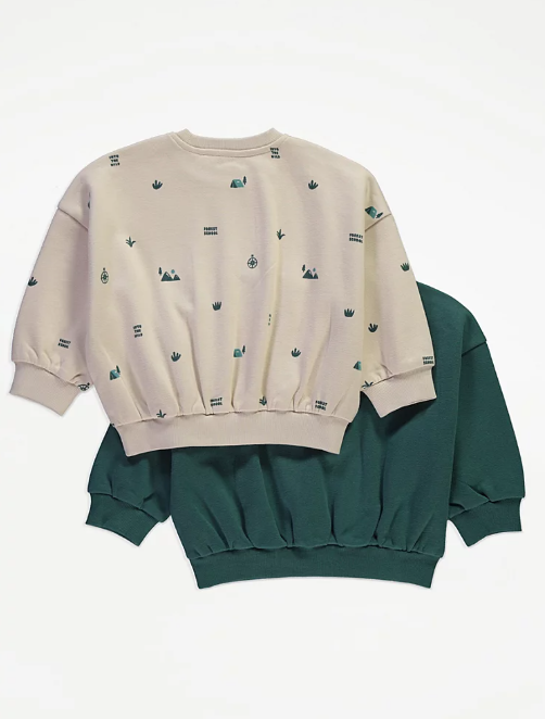 George "Into The Wild" Pack of 2 Sweat Shirt
