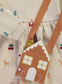 George Neutral Dress and Gingerbread Bag Set