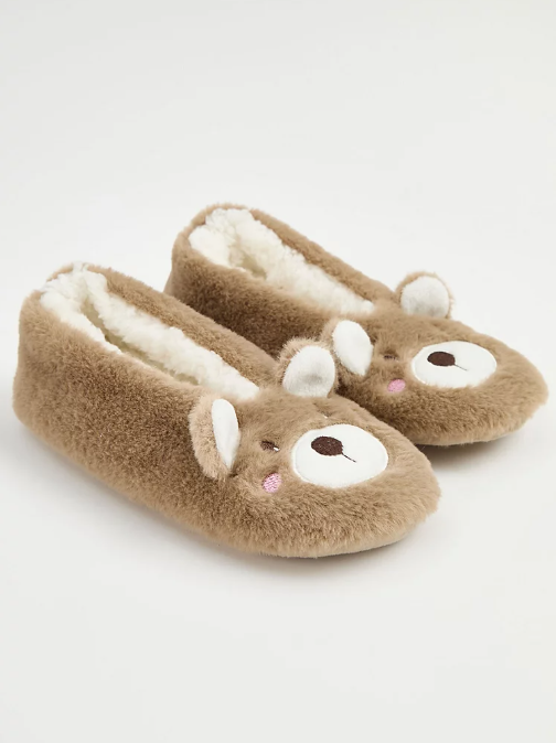 George Faux Fur Teddy Slipper Socks