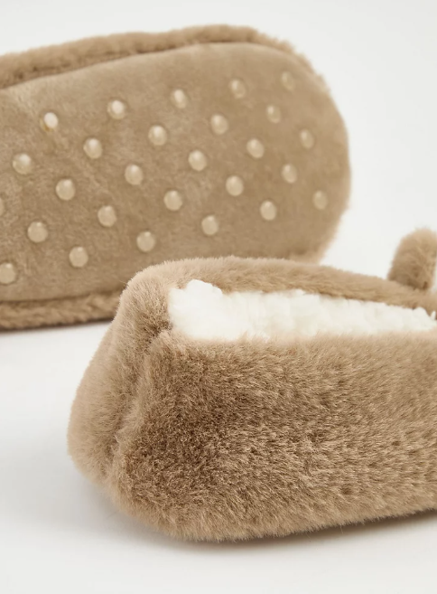 George Faux Fur Teddy Slipper Socks